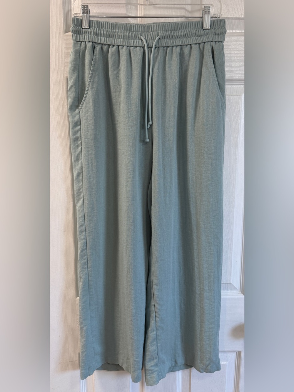 Halara petite linen feel wide leg pant